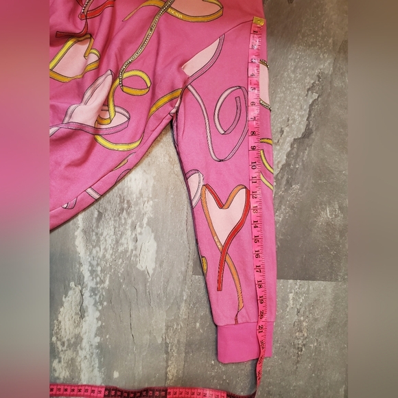 Escada Sport hearts printed sweater. 100% cotton. Rhinestones. Size L. - Picture 14 of 14